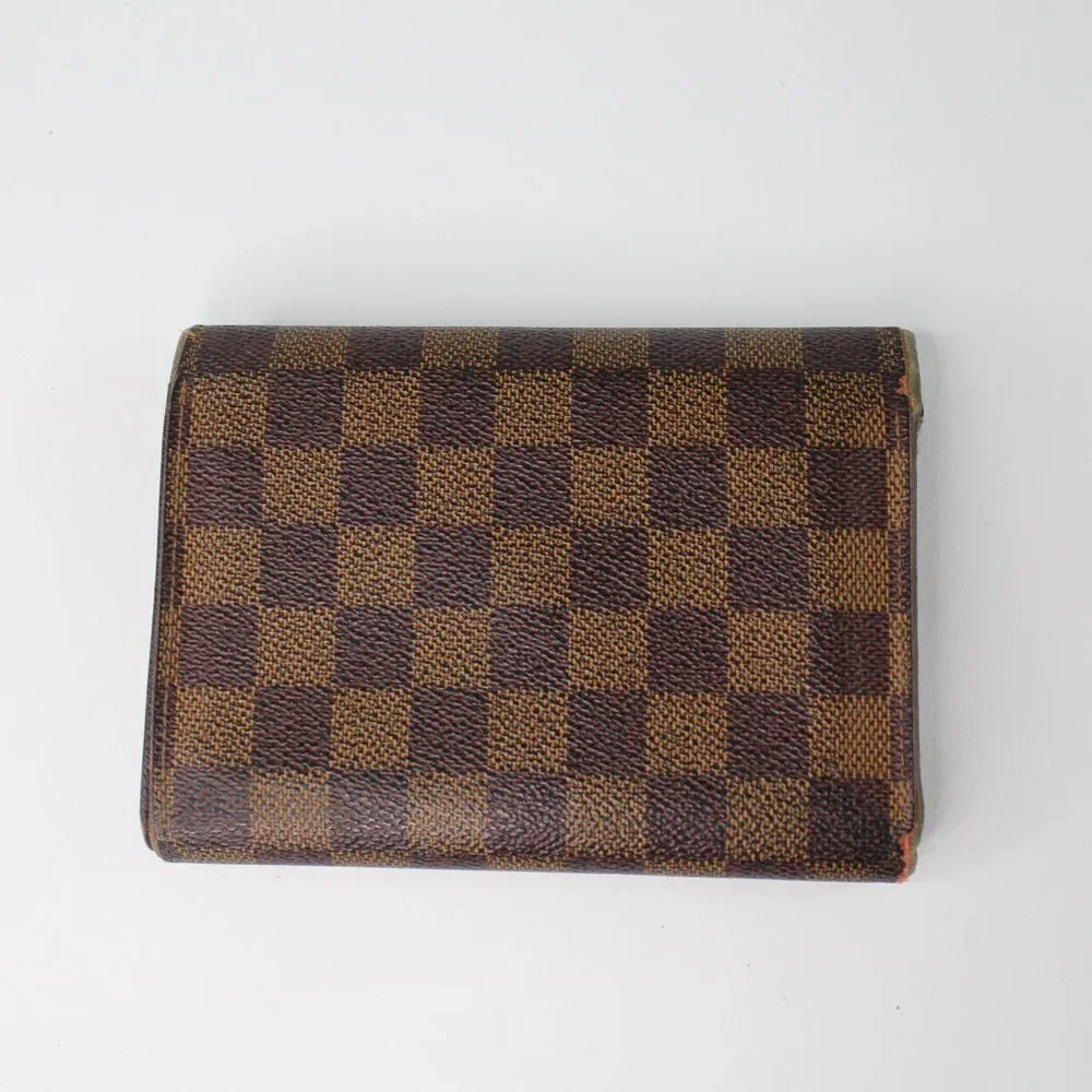 Louis Vuitton Brown Checkered Canvas Wallet